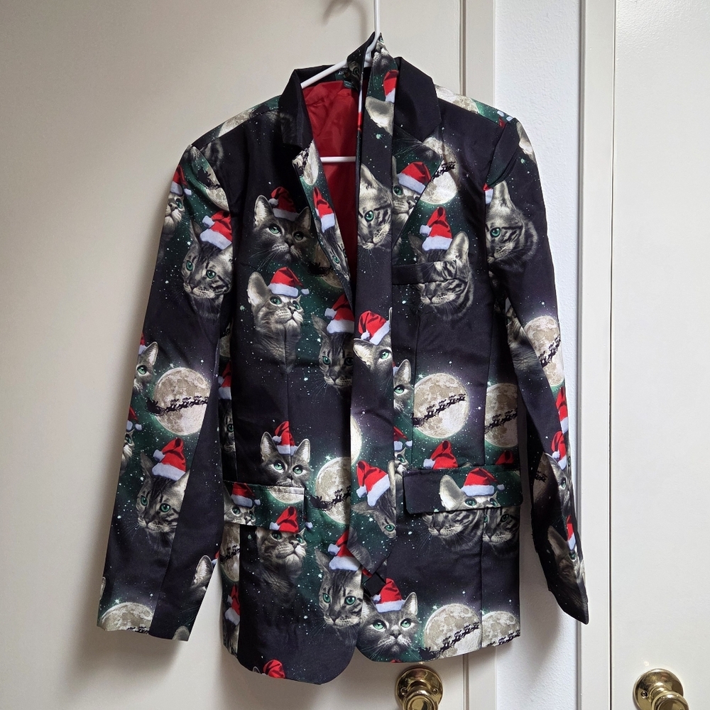 Holiday Cats Light Up Suit